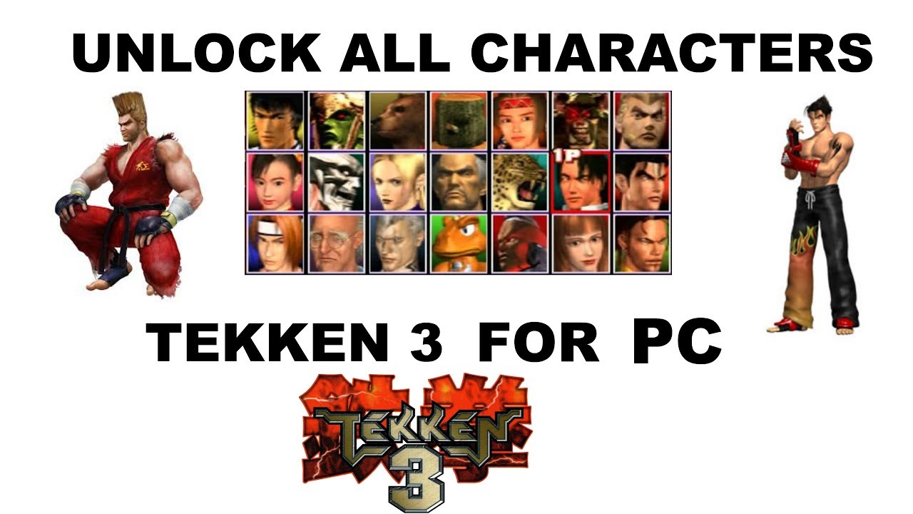 tekken 3 all characters unlocked file